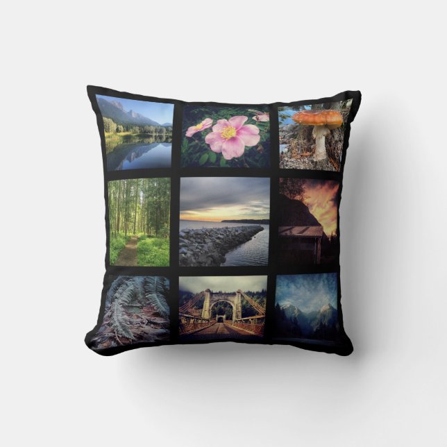 Coussin Faites à vos propres 9 le collage de photo (Recto)