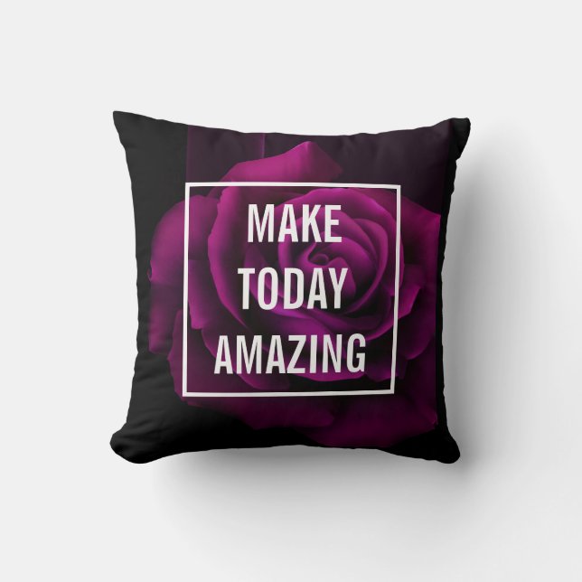 Coussin Faites aujourd'hui Extraordinaire Purple Rose Insp (Recto)