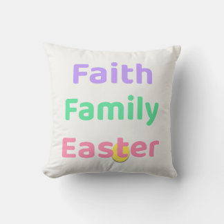 Coussin Faith & Joy Easter Pillow – Faith Family Easter