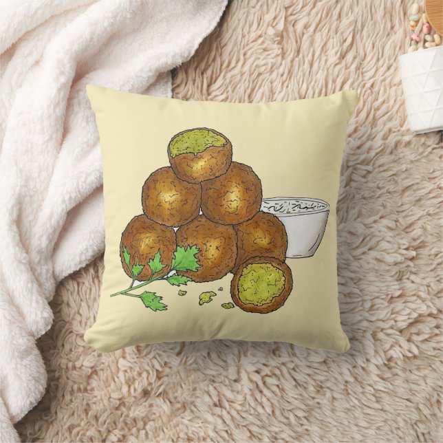 Coussin Falafel Balls Moyen-Orient pois chiches égyptien (Couverture)