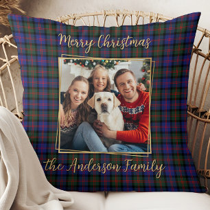 Coussin Famille Noël Plaid Personnalisé Simple 2 Photo