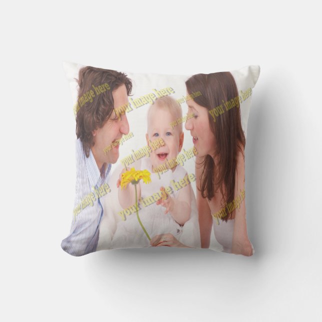 Coussin FAMILLE Photo ✨ Lovely Custom (Recto)