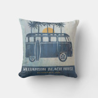 Famille Summer Beach House Retro Van Monogrammed