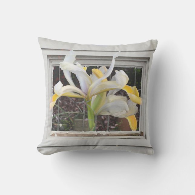 Coussin Fancy Tulip dans la fenêtre Photo Jeu d'oreiller (Recto)