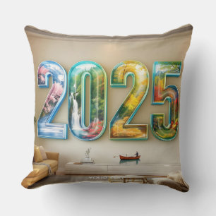 Coussin Fantaisie Mignonne 2025 Quatre Chiffres