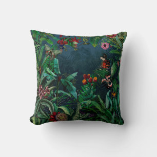 Coussin Fantastique Fabulous Midnight Rainforest