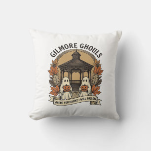Coussin Fantôme de Halloween vintage des monstres de Gilmo