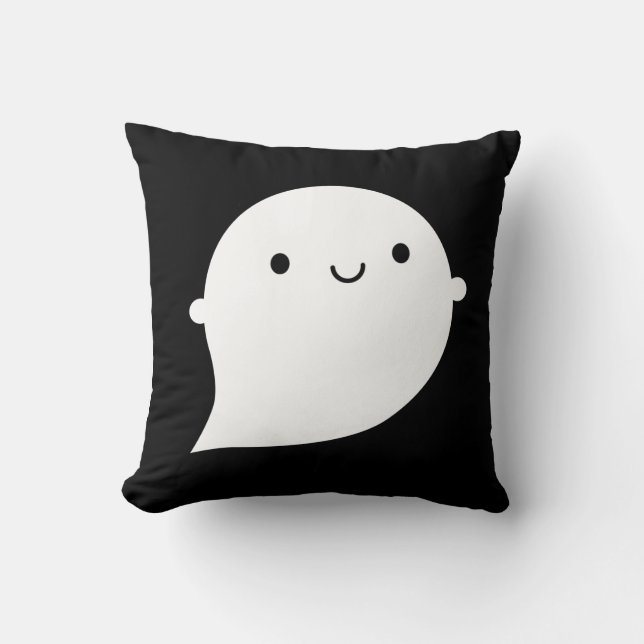 Coussin Fantôme heureux et triste (Recto)