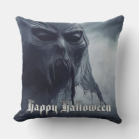 Fantôme noir dans un paysage infernal - Halloween