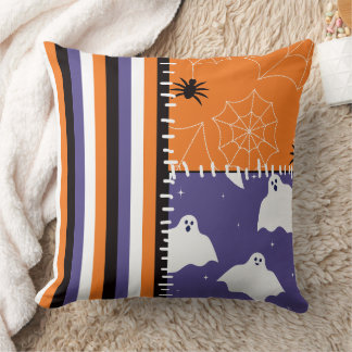 Coussin Fantômes de patchwork d'Halloween