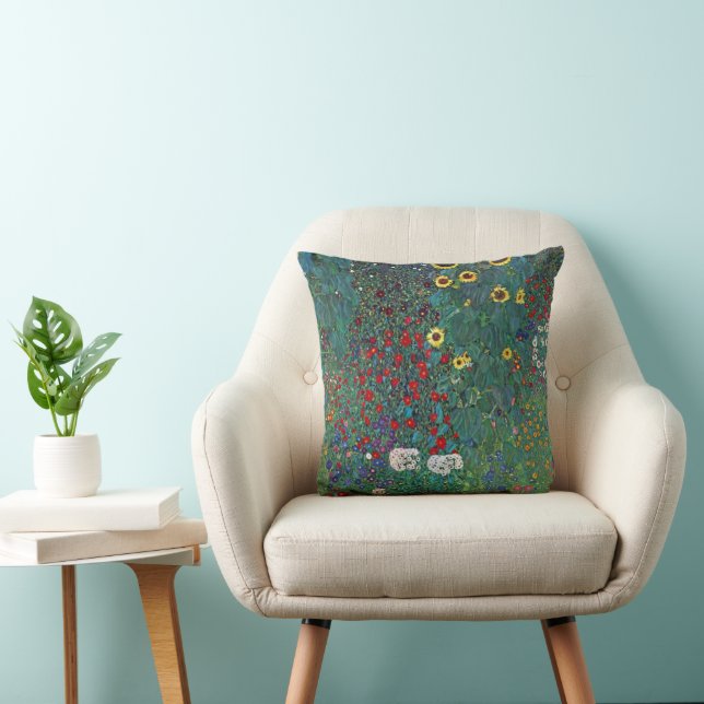 Coussin Farmgarden tournesol et pommier par Klimt (Chaise)