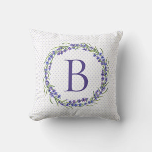Coussin Farmhouse Rustic Heather Wreath Signature Jeter Pi
