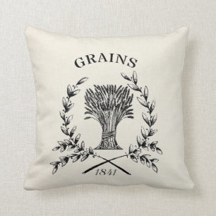 Coussin Farmhouse vintage de faux-linge