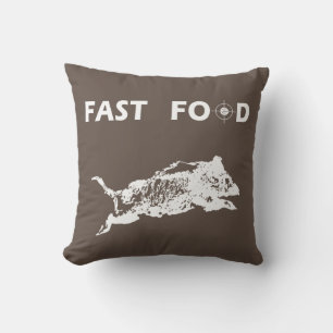 Coussin Fast Food Boar Chasse chasse chasseur fun
