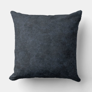 Coussin Fausse Cuir Bleu Marine