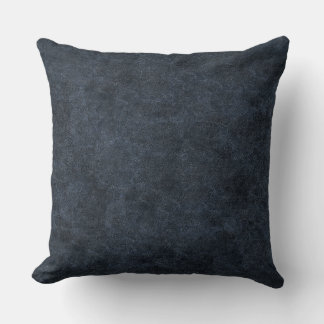 Coussin Fausse Cuir Bleu Marine