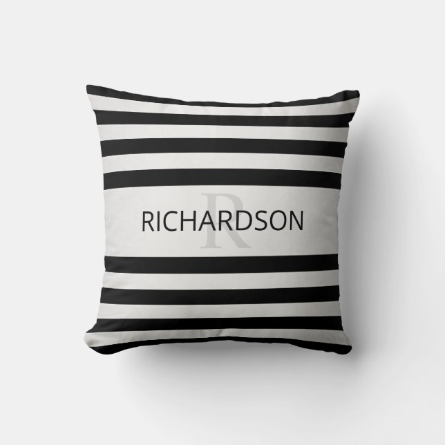 Coussin Faux Contemporain Silver Ombre Grandes Tailles & N (Recto)