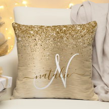 Faux Gold brossé Parties scintillant métallique Im