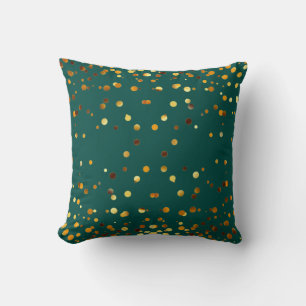 Coussin Faux Gold Foil Confetti Élégantes éperelles