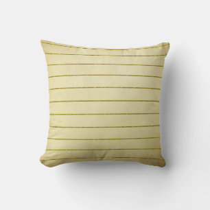 Coussin Faux Gold Parties scintillant Stripes sur l'oreill
