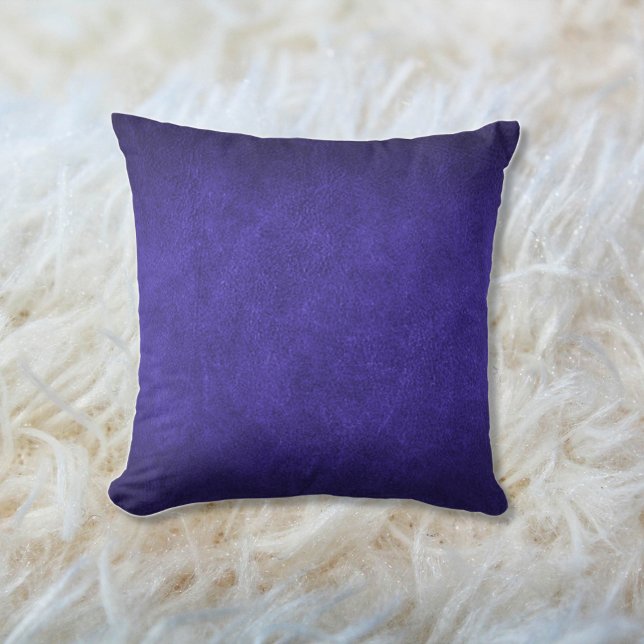 Coussin Faux Old Leather Royal Purple (Créateur téléchargé)