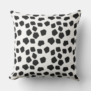 Coussin Faux Rocks noir et blanc intérieur