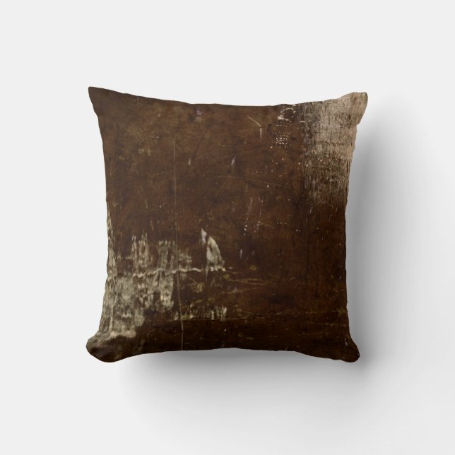 Coussin Faux Rustic Cowhide Country - MVB design 1 (Recto)