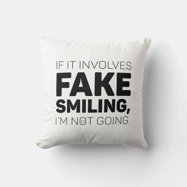 Coussin Faux sourire (Recto)