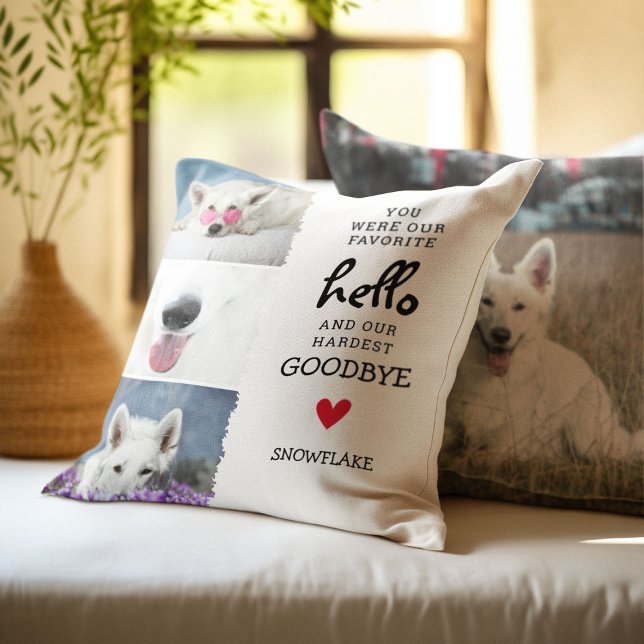 Coussin Favori Bonjour, Adieu le plus dur Perdre des anima (Créateur téléchargé)
