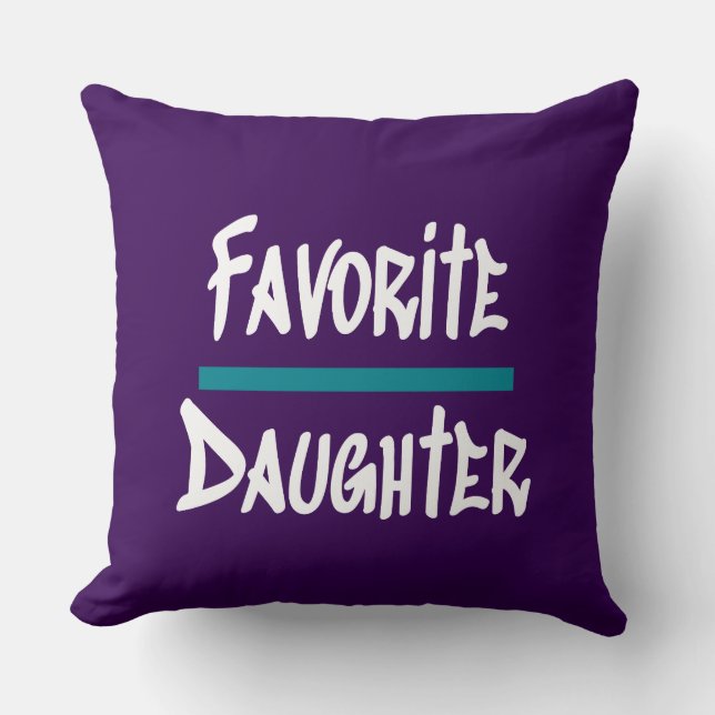 Coussin Favorite Fille Mignonne Nouveauté amusante (Recto)