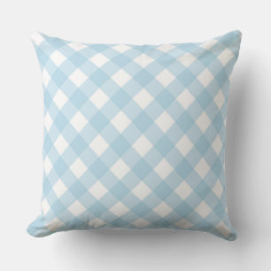 Coussin Faye et Lauren Blue En vichy