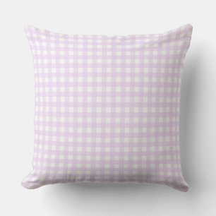 Coussin Faye et Lauren Gingham Rose Clair