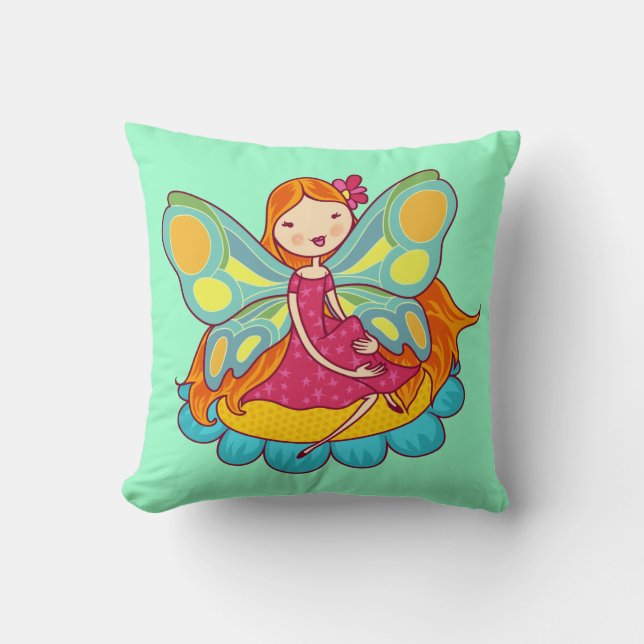 Coussin Fée de jardin (Recto)