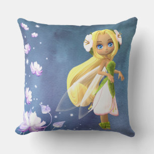 Coussin Fée Floral Nom personnalisé Jeu d'oreiller