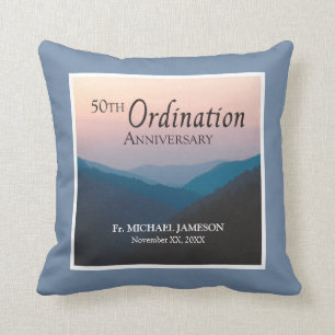 Coussin Félicitations pour le 50e anniversaire de l'ordina