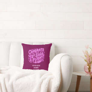 Coussin Félicitations pour votre 1er vol solo