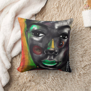 Coussin Femme africaine