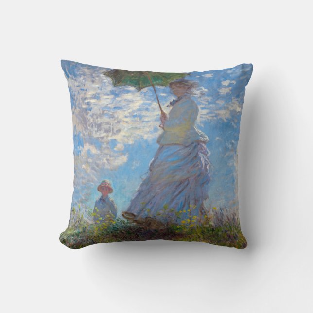 Coussin Femme avec Parasol, Monet (Recto)