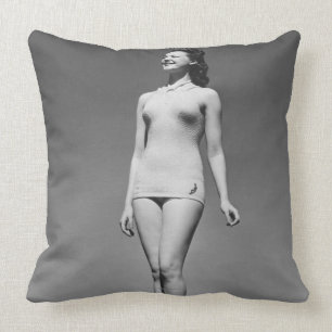 Coussin Femme dans le maillot de bain
