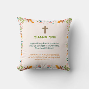 Coussin ✝️ Femme du pasteur épouse apprécient Merci cadeau
