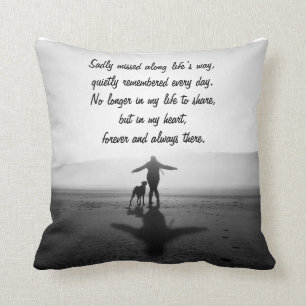 Coussin Femme et chien - la seule dans le monde
