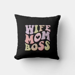 Coussin Femme Maman Patron Rétro Branchée Fête des mères N