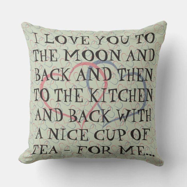 Coussin Femme quotidienne romantique drôle d'homme de (Recto)