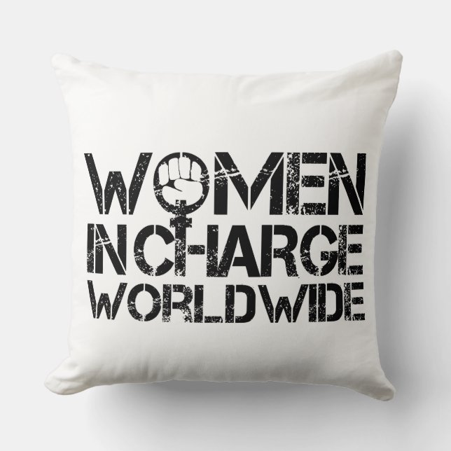Coussin Femmes en charge dans le monde (Recto)