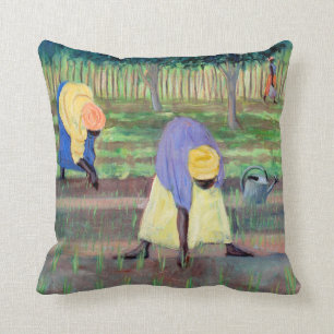 Coussin Femmes faisant du jardinage 2005