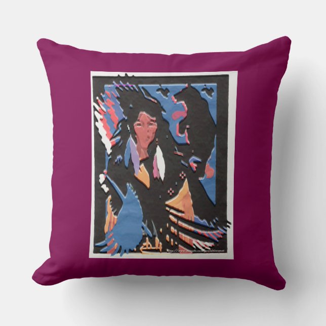 Coussin "Femmes Lakotah Spirit" (Recto)