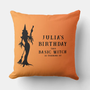 Coussin Femmes sorcières de base Halloween gothique modern