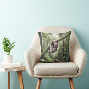 Coussin Fente De Noël Dans Rainforest
