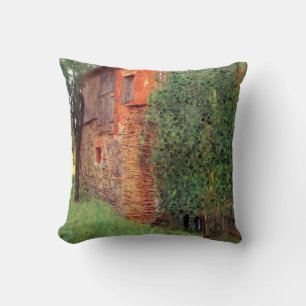 Coussin Ferme à Kammer par Gustav Klimt, Art Vintage