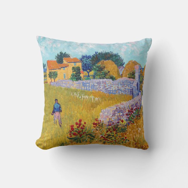 Coussin Ferme en Provence, Van Gogh (Recto)